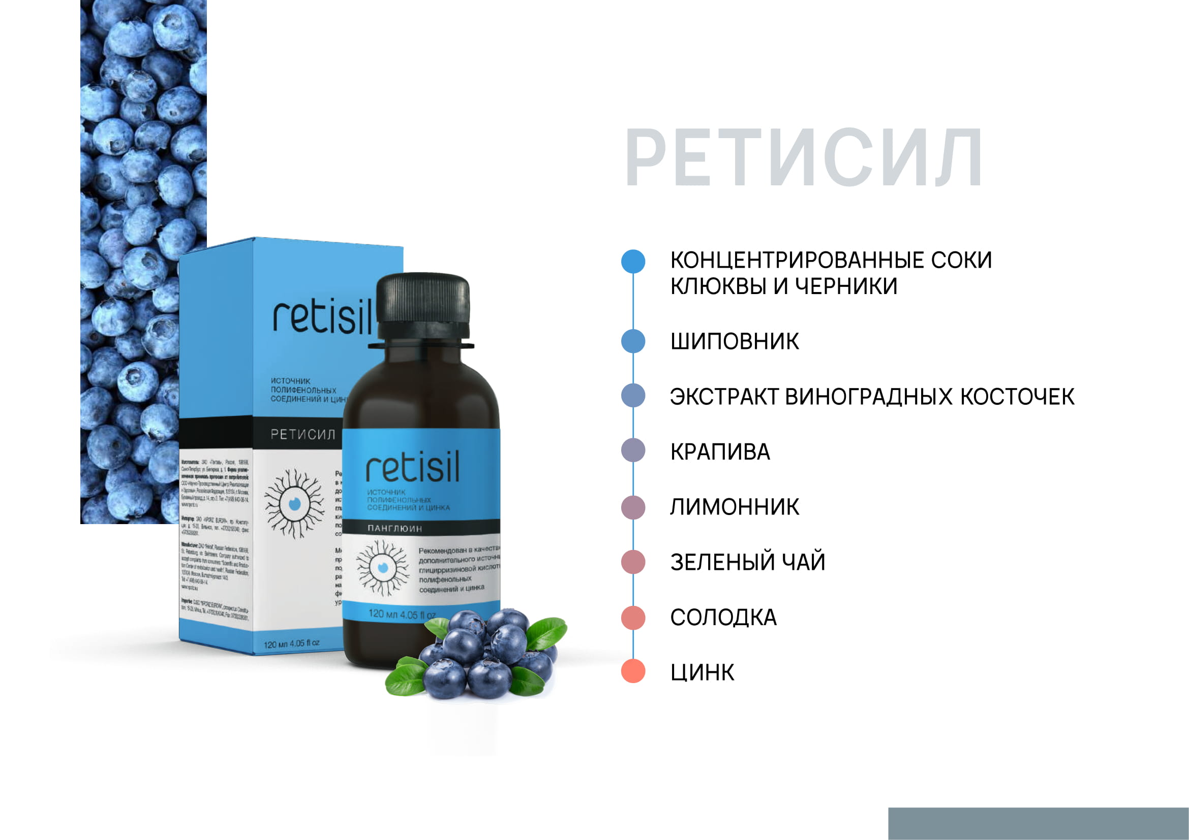 Ретисил - профилактический препарат для помощи органам зрения
