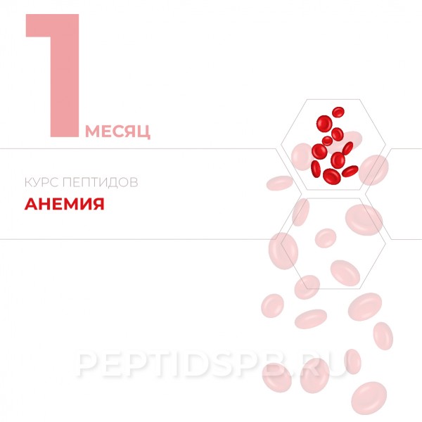 Курс пептидов при анемии 1-й месяц