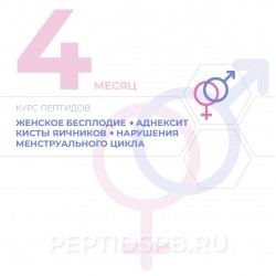 КУРС 4-Й МЕСЯЦ - Бесплодие женское, аднексит, киста яичников, нарушение менструального цикла, предменструального синдрома