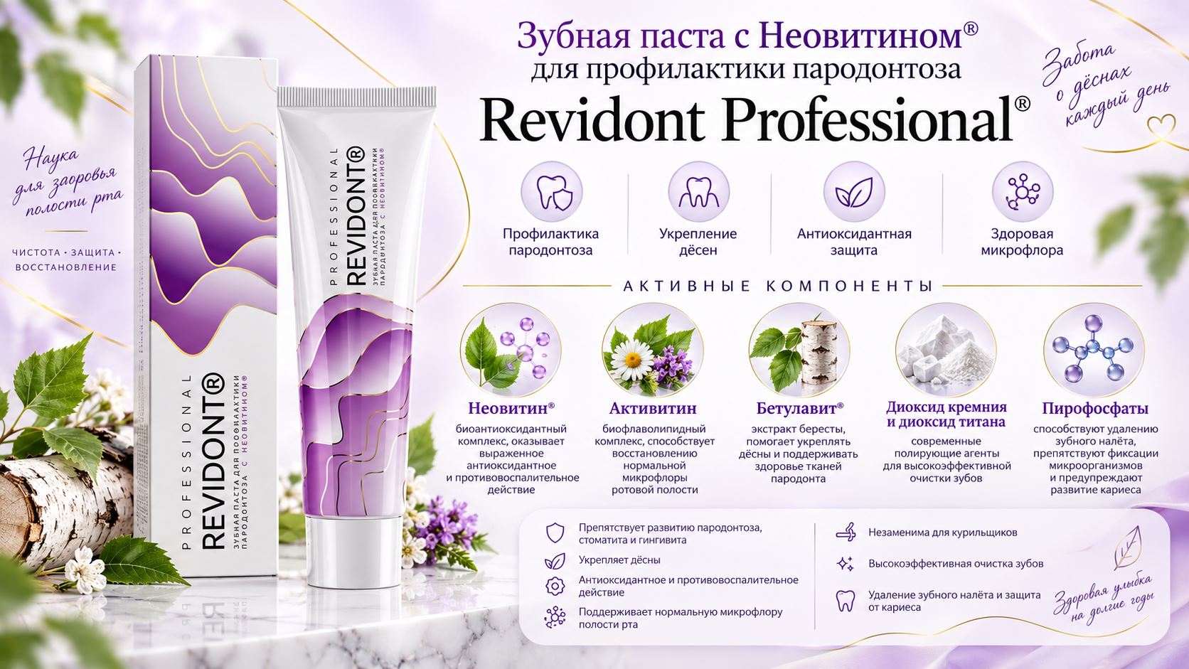 Зубная паста с Неовитином Revidont Professional