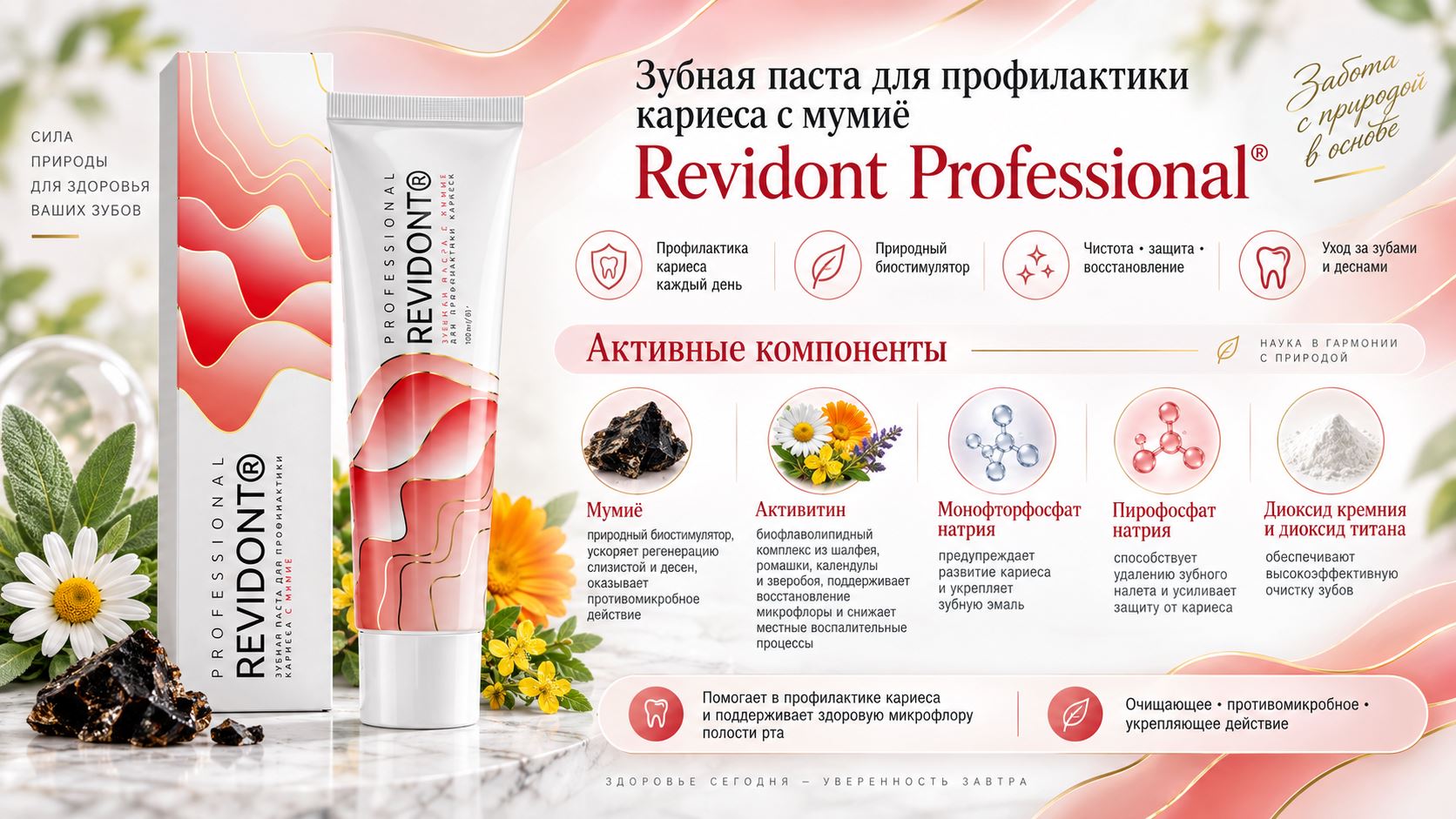Зубная паста с мумиё Revidont Professional