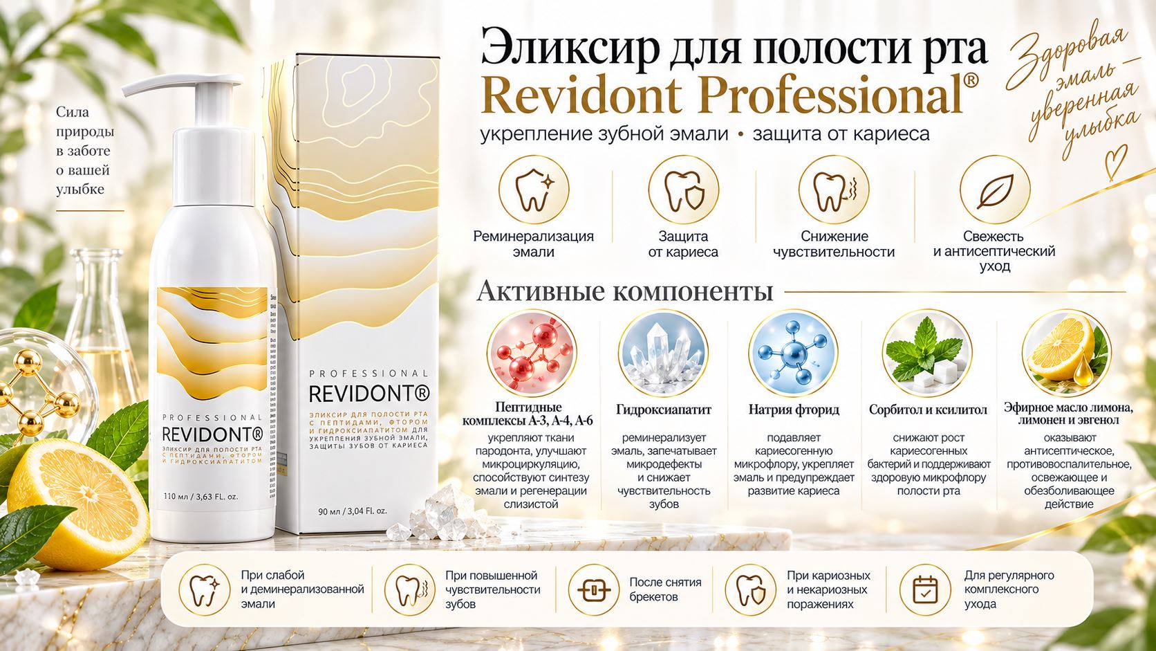 Эликсир для полости рта Revidont Professional